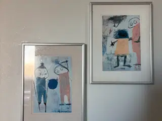 2 billeder af figurer