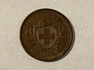 1 Rappen Switzerland 1887