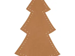 Juletræ, H: 18 cm, B: 11 cm, 350 g, natur, 4stk./ 1 pk.