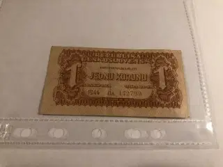 1 Korun Czechoslovakia 1944