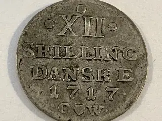 12 Skilling 1717 - Renset