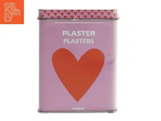 Plastere med hjerteform fra Tiger (str. 9,5x7,5 cm)