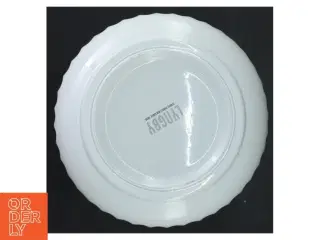 Hvid porcelænsvase fra Lyngby (str. 20 cm)