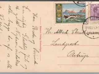 Julemærke 1923 på Postkort