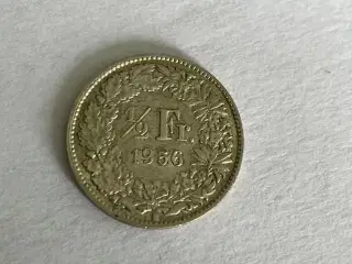 1/2 Franc Switzerland 1956