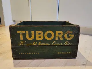 Tuborg ølkasse i træ