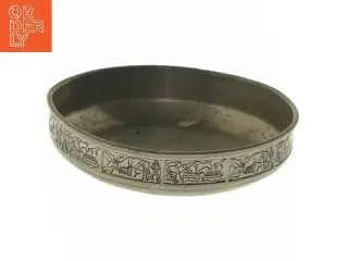 Dekorativ metalfad (str. Ø 23,5 cm)