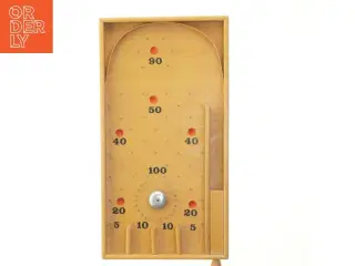Vintage træ pinball spil fra Made in Tjekkoslovakiet (str. 47x25 cm)