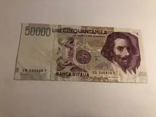 50000 lire Italy