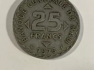 25 Francs Mali 1976