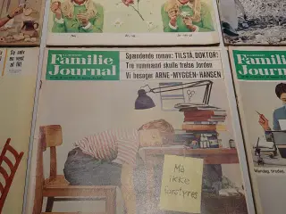 7 stk Familie Journal fra 1970+Julenummer  1966.