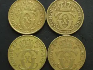 2 kr 1925-1939 Chr. X 4 stk