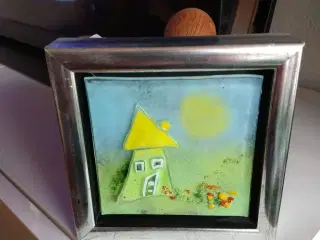 Indrammet glas kunst