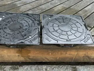 2 stk Fast karm og dæksel komposit 315 mm