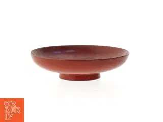 Rød dekorativ skål kinesisk (str. Ø 12,5 cm)