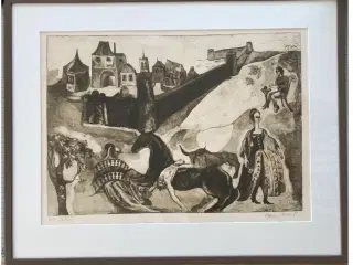 Ætsning af Alicia Garcia bornholm