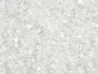 Facetperler, str. 3x4 mm, hulstr. 0,8 mm, krystal, 100stk./ 1 pk.