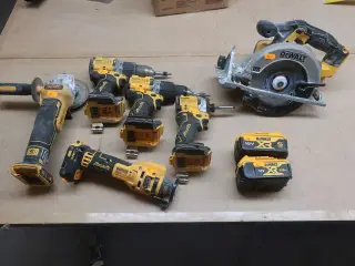 6 stk. elværktøj DEWALT