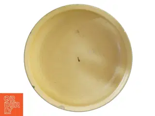 Dekorativ lille keramisk skål med fuglemotiv (str. 11 cm)