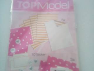 Top Model brevpapir med kuverter