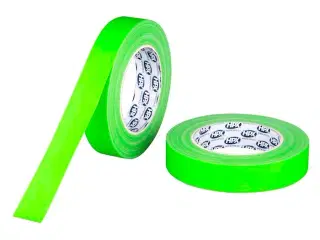 Gaffatape fluo grøn, 25mm x 25m