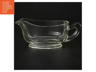 Gennemsigtig glas saucebåd fra Pyrex (str. 17 x. 7 cm)