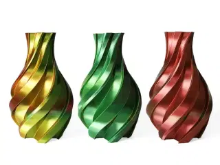 Gold, Green And Red - 3DE Premium - Silky PLA - 1.75mm
