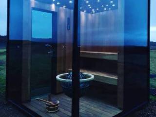 Glass Sauna med EL eller brændeovn