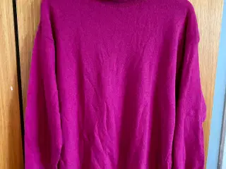 Mørk pink angora/lambswool/polyamide sweater