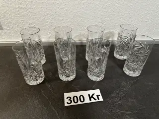 Super smukke drikkeglas 8. Stk.
