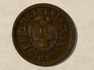 2 Rappen Switzerland 1875