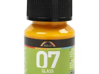 A-Color Glass Gul 30ml - Vandbaseret Lakmaling