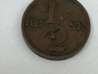 1838 Frederik VI 1/2 skilling