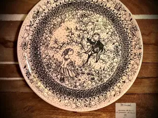 * Smukt fad/skål - fra Bjørn Wiinblad (3052-1278)
