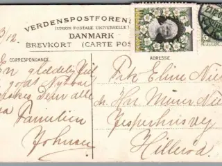 Julemærke 1909 på Postkort