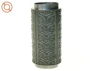 Tin Vase fra Haugrun Norway (str. 17 x 8 x 6 cm)