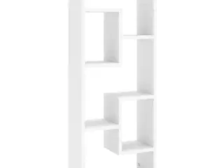 Væghylde 36x16x90 cm konstrueret træ hvid
