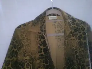 Frakke-Lang dame blazer,med animalprint str.38/40-