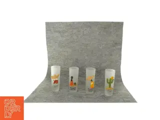 Shotsglas med motiv (str. HØ: 11x4 cm )