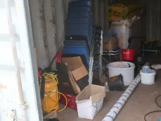 Stole, isolering, gasflaske m.m.