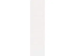 Plisségardin Hvid 50x200 cm Stofbredde 49,4 cm Polyester