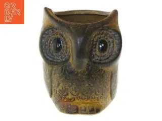 Ugleformet keramikpotte/vase (str. 10 cm)
