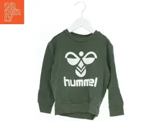 Grøn sweatshirt med logo fra Hummel (str. 104)