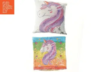 Pyntepuder med palietter og enhjørning (str. 39x38 cm)