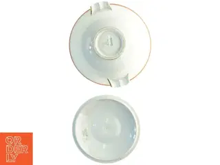 Suppeterrin med låg fra københavns porcelæns fabrik (str. 25 x 11 cm)