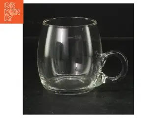 Glaskop med underkop fra Randwyck (str. 8 cm)