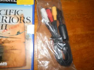 To WW2 krigspil + org. kabel til PS2