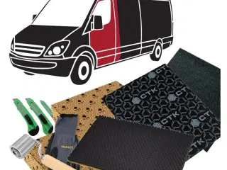 CTK Støjdæmpningspakke VAN komplet sort