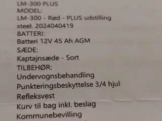 Helt ny el-scooter sælges