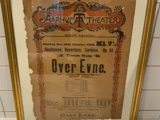 Aarhus Theater plakat fra 1918